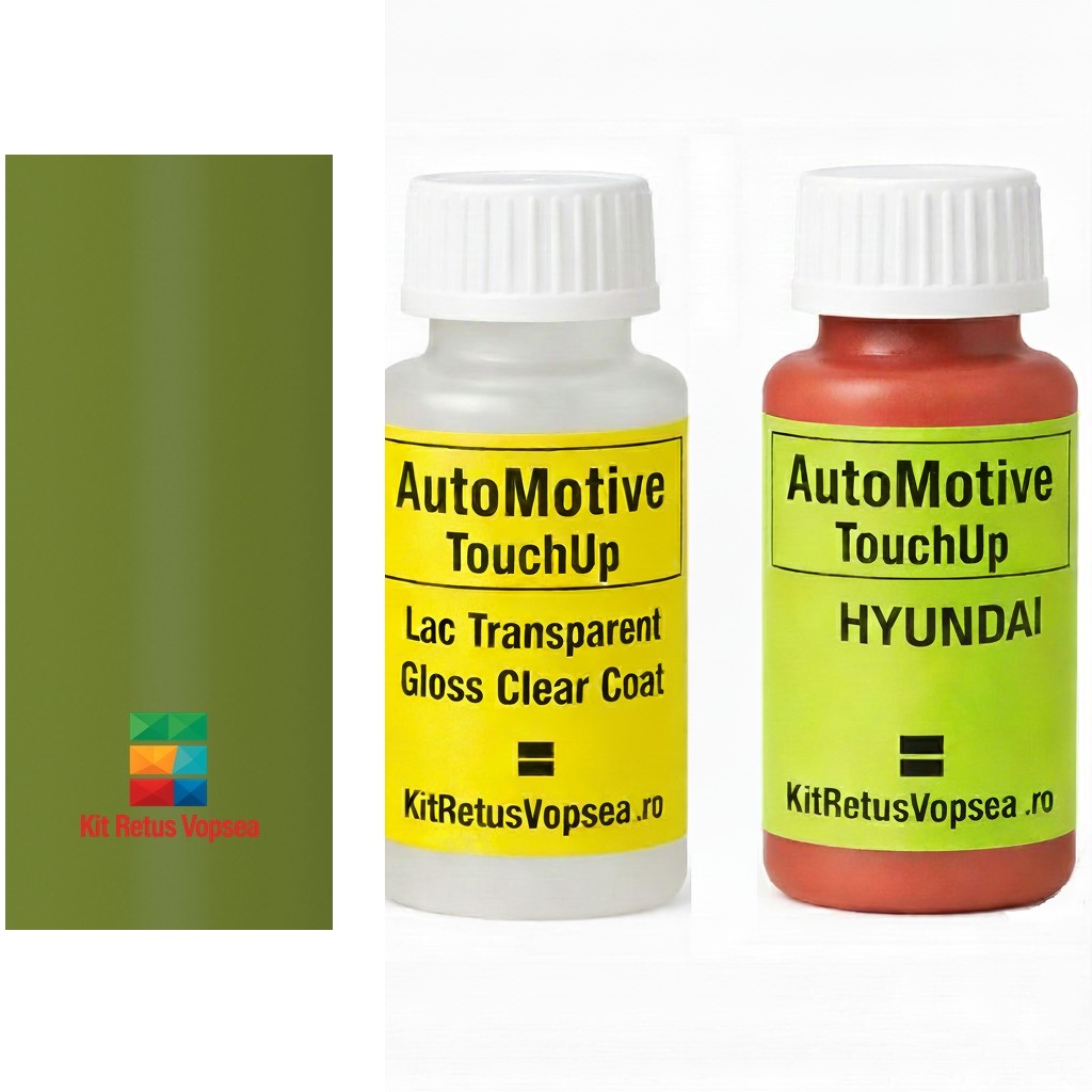 Kit corector vopsea cu pensula Hyundai Accent HY60000 (Yesil), HY60000, TK