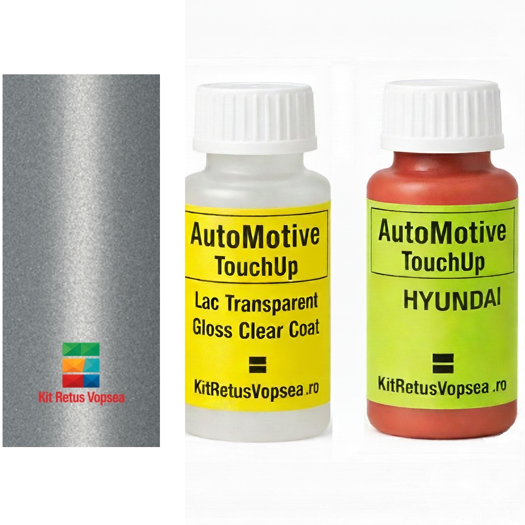 Kit corector vopsea cu pensula Hyundai Accent HY9049 (Plata Elegante), HY9049, HY9049VE, PEL, PLM