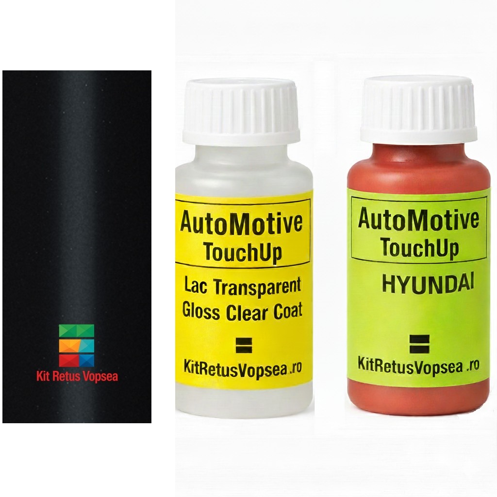 Kit corector vopsea cu pensula Hyundai Accent HY9093 (Black), HY9093, D01
