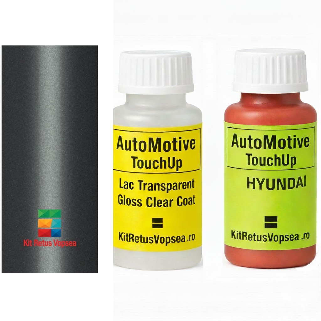 Kit corector vopsea cu pensula Hyundai Accent HY9732 (Technical Gray), HY9732, S02, WS