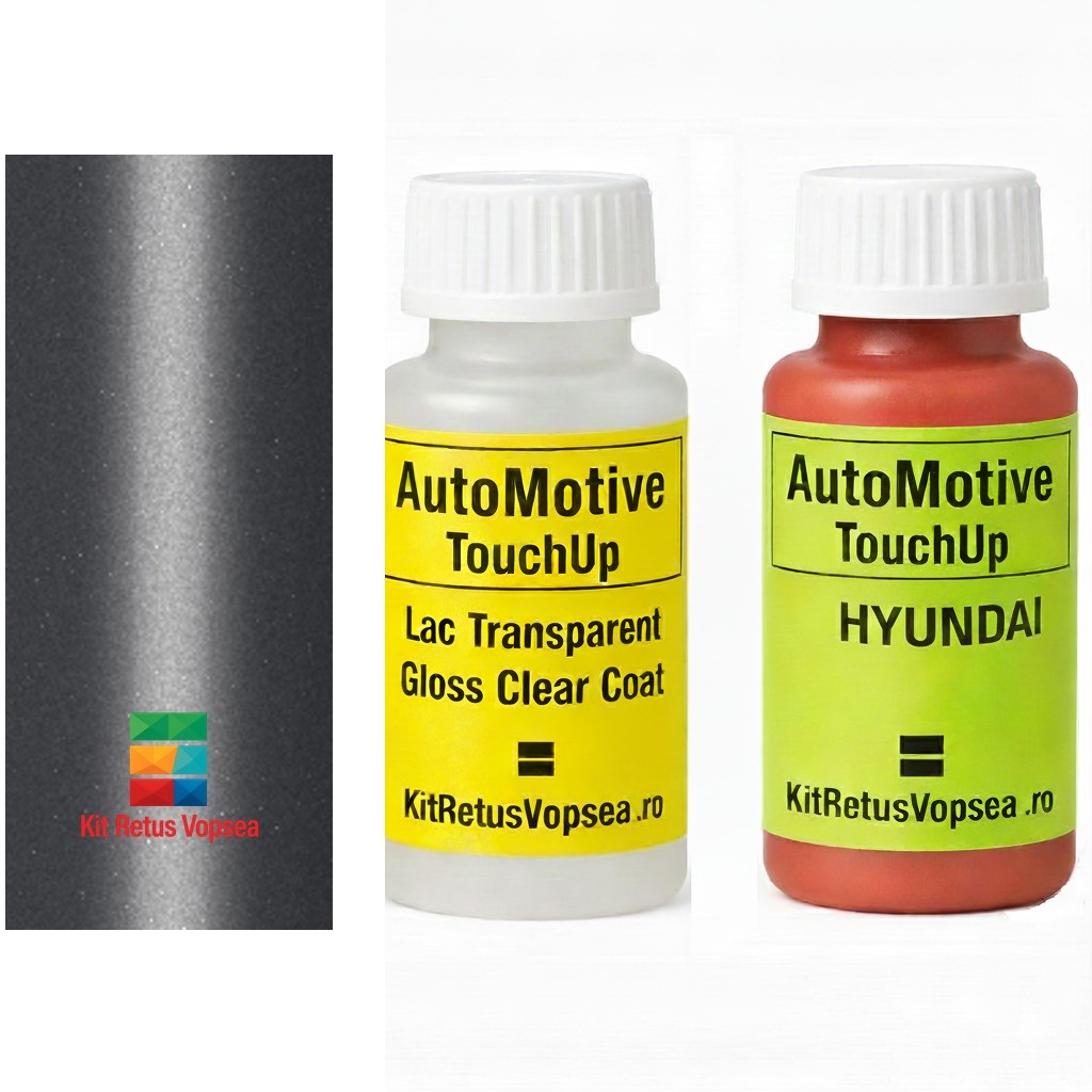 Kit corector vopsea cu pensula Hyundai Accent HY9750 (Charming Gray), HY9750, E1, G6, INDHY9750, 550885