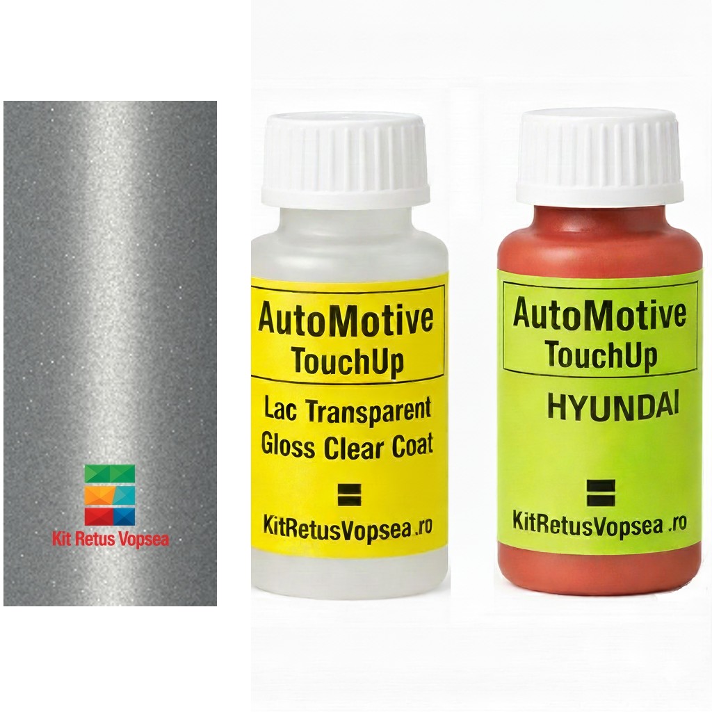 Kit corector vopsea cu pensula Hyundai Accent HY9784 (Sleek Silver), HY9784, HD, KM, RHM, RYS, S7, Y5, INDHY9784, 550777