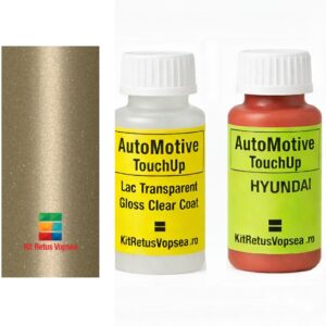 Kit corector vopsea cu pensula Hyundai Accent HY9800 (Golden Beige), HY9800, YR, INDHY0005, INDHY9800, 550853