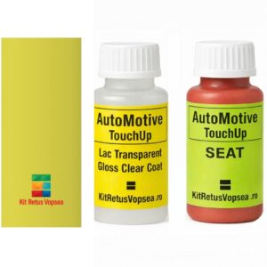 Kit corector vopsea cu pensula Seat Arosa SES1E:98 (Amarillo Fluor), SES1E:98, 9M9M, L51E, LS1E, S1E