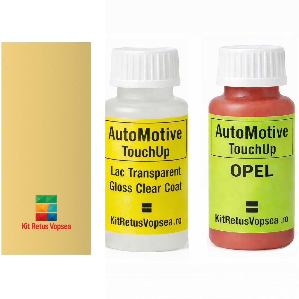 Kit corector vopsea cu pensula Opel Ascona OP443 (Kaschmirgelb), 18733, 076168, OP443, 443, BB