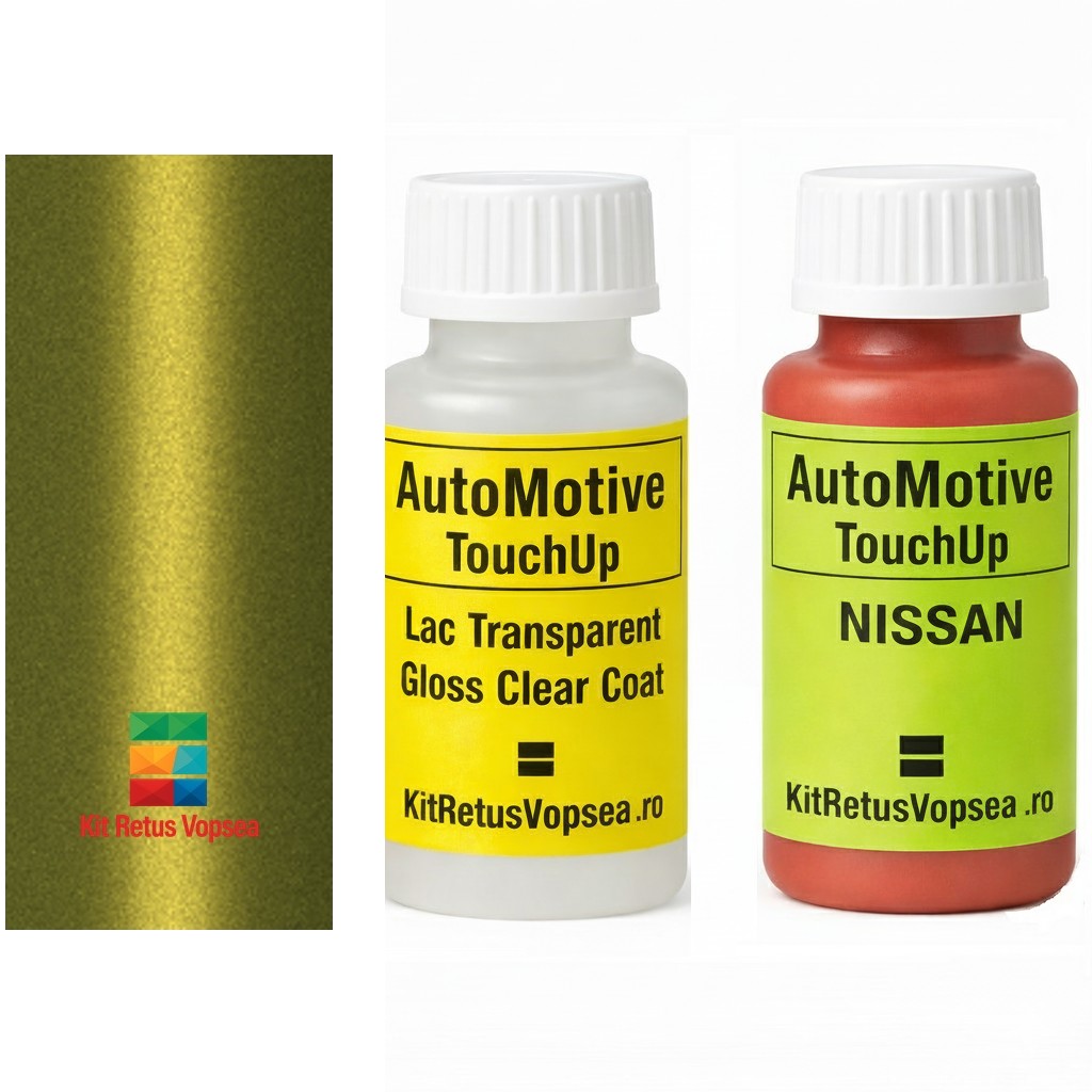 Kit corector vopsea cu pensula Nissan Aura NISEBA (Greenish Yellow), NISEBA, BEBA, EBA, 552149, INDNISEBA