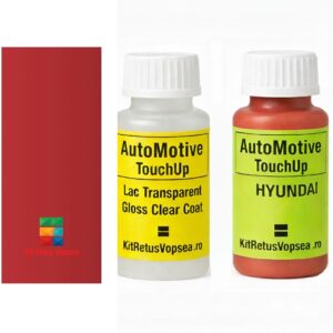 Kit corector vopsea cu pensula Hyundai Avante N HY3843 (Scarlett Red), HY3843, XW, RPHY0027, THY0012