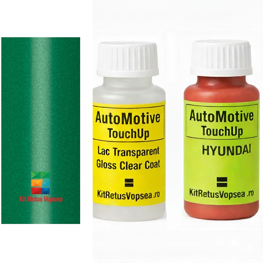 Kit corector vopsea cu pensula Hyundai Avante N Line HY9641 (Tropic Green), HY9641, TP