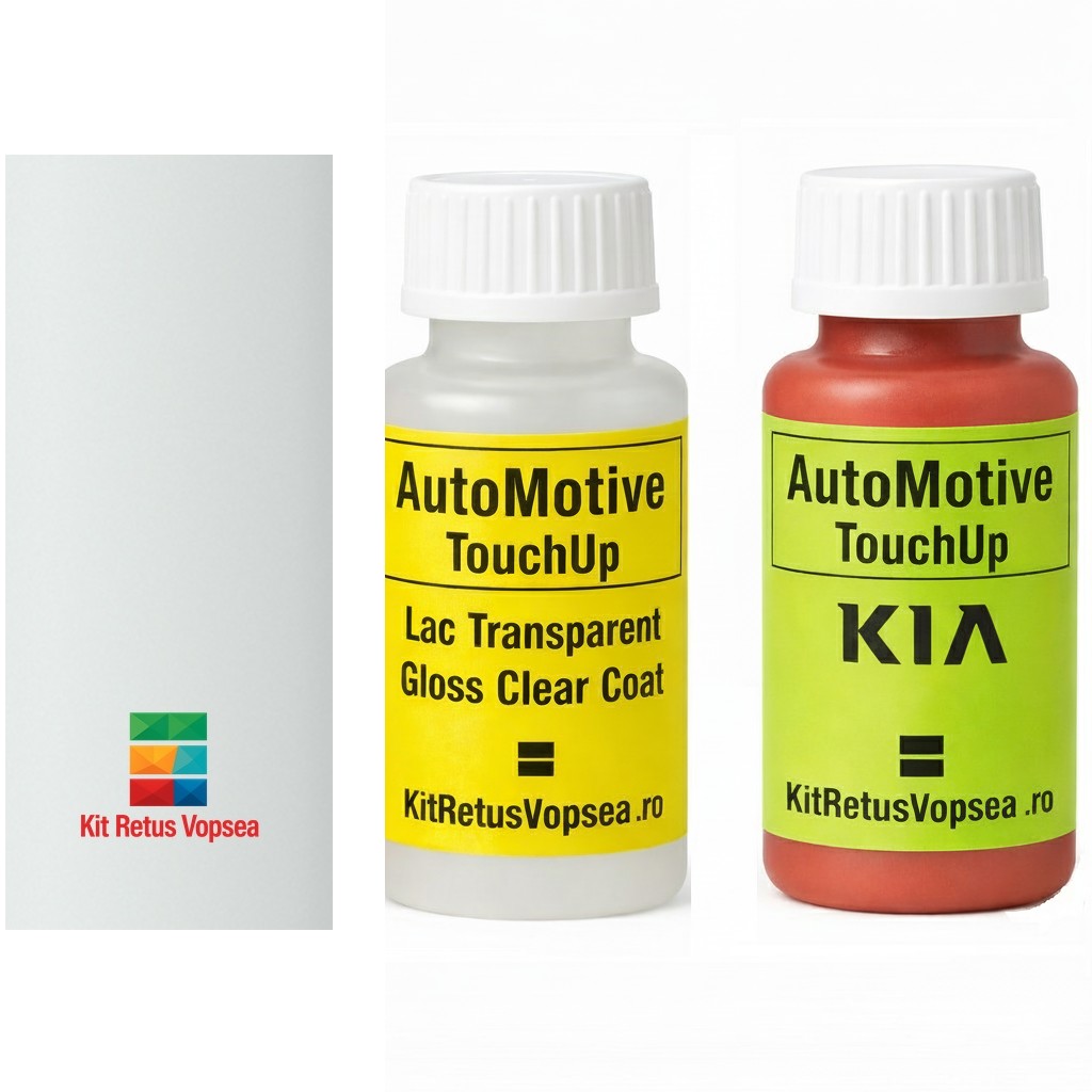 Kit corector vopsea cu pensula Kia Avella KIA4003 (Polar White), KIA4003, P8, PH