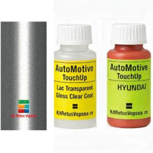 Kit corector vopsea cu pensula Hyundai Azera HY9749 (Sleek Silver), HY9749, K1, KM, RAH, S7, Y5