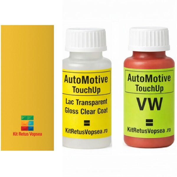 Kit corector vopsea cu pensula Volkswagen Beetle En Vogue VWLD1D (Double Yellow), VWLD1D, LD1D, A3, A6, 11363