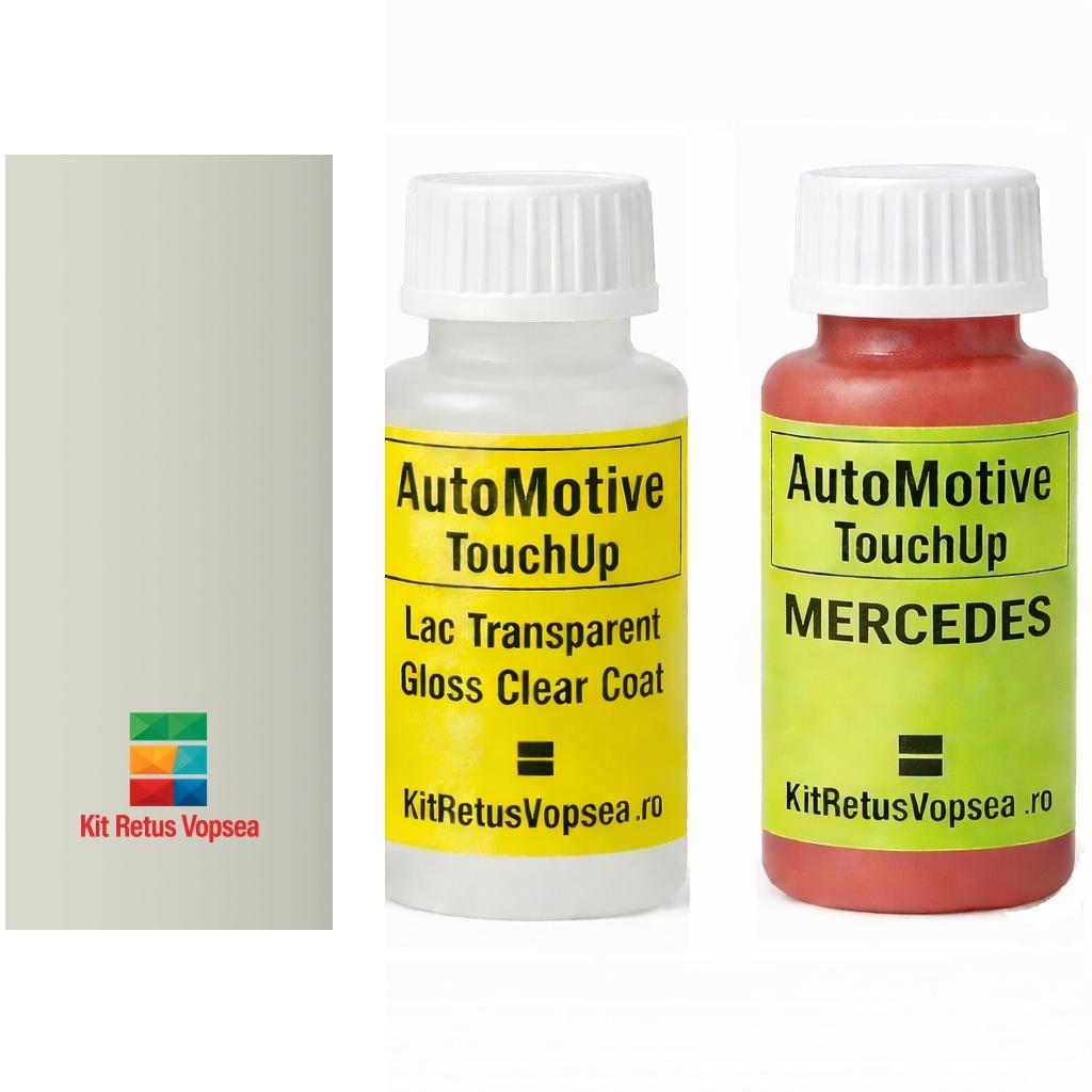 Kit corector vopsea cu pensula Mercedes CLA-Klasse MB650 (Calcitweiss), MB650, 650, 9650, 91305, INDDB650, 551501, DB650