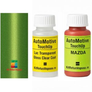 Kit corector vopsea cu pensula Mazda Carol MAZ9588 (Shiny Green), MAZ9588, 40J