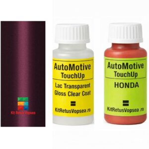 Kit corector vopsea cu pensula Honda Civic HON9015 (Camellia Red), HON9015, R86P, R-86P