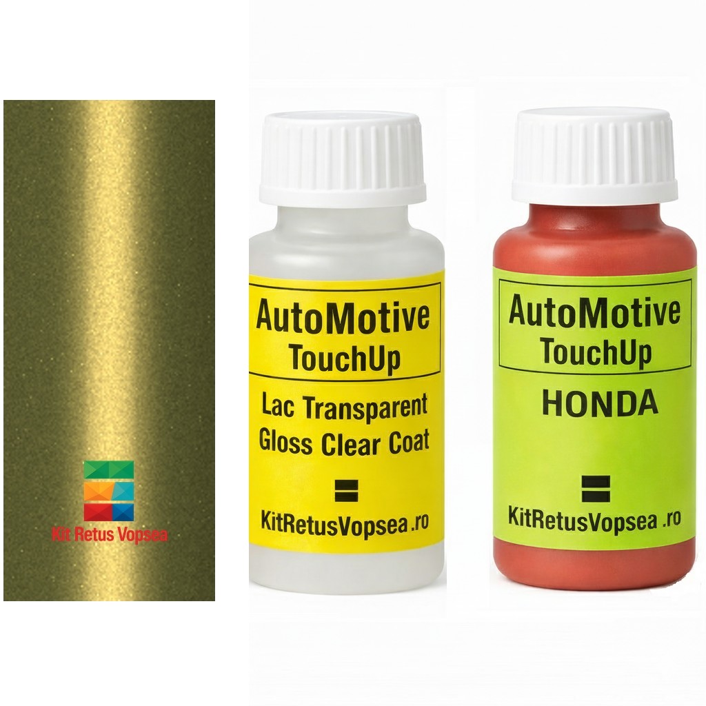 Kit corector vopsea cu pensula Honda Civic HON9766 (Yellow Topaz), HON9766, Y69M, Y-69M