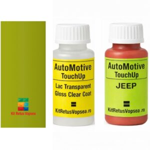 Kit corector vopsea cu pensula Jeep Compass JP95:RF2 (Nitro Yellow Green), JP95:RF2, CHA95:RF2, F2, PF2, QF2, RF2, F2/RF2