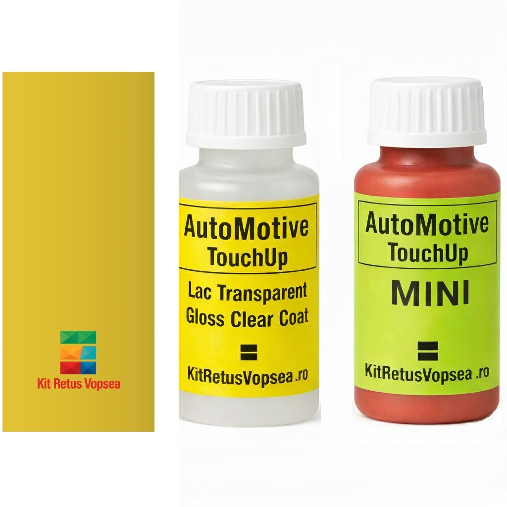 Kit corector vopsea cu pensula Mini Cooper SE MINC6N (Sunny Side Yellow), MINC6N, YC6N, C6N