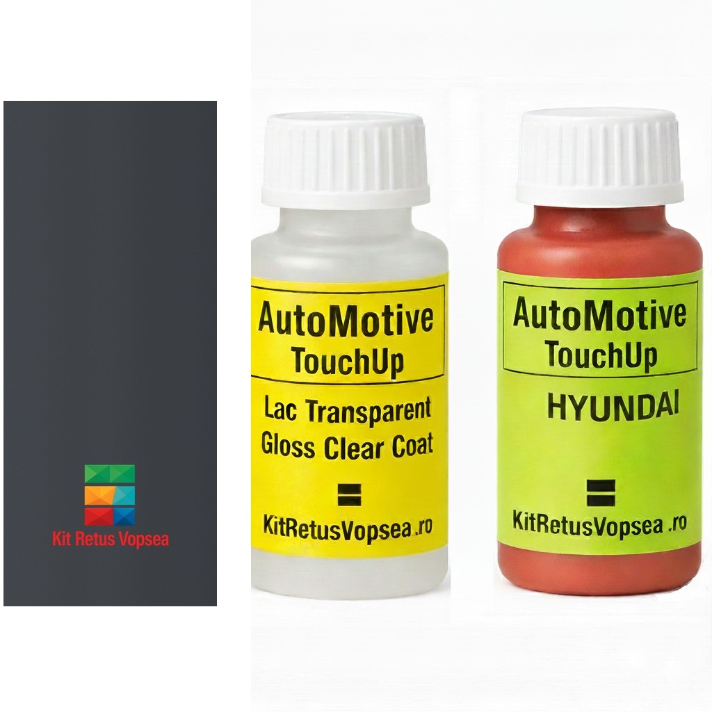 Kit corector vopsea cu pensula Hyundai County HY7019 (Dark Grey), HY7019, GZ, ROKHY7019