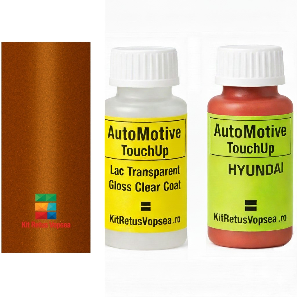Kit corector vopsea cu pensula Hyundai Creta HY9207 (Passion Orange), HY9207, TE3, INDHY9207, TT6