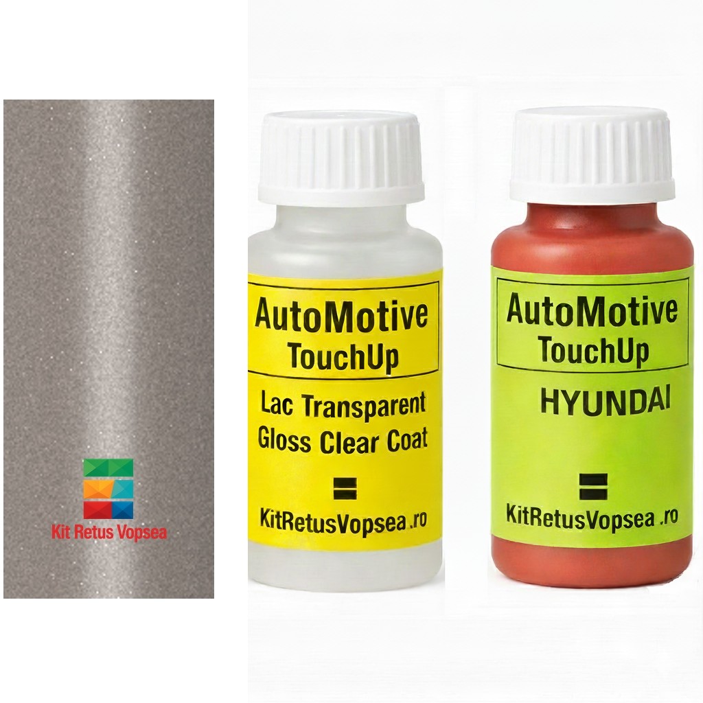 Kit corector vopsea cu pensula Hyundai Creta N Line HY9849 (Prata Moonlight), HY9849, R6D