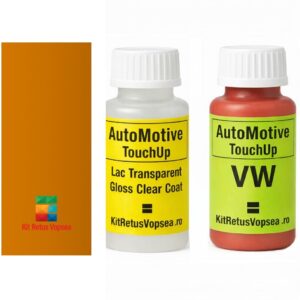 Kit corector vopsea cu pensula Volkswagen Derby VWLA1A (Mandarinorange), 20435, 077968, VWLA1A, LA1A, E3