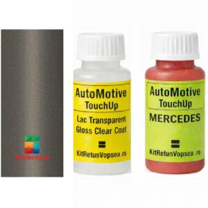 Kit corector vopsea cu pensula Mercedes E-Klasse MB7176 (Muschelgrau), 77378, 095735, MB7176, 7176, DB7176