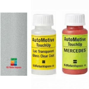 Kit corector vopsea cu pensula Mercedes EQA MB144 (Digital White), MB144, 144, 9144, MB9-144, DB144