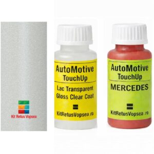 Kit corector vopsea cu pensula Mercedes EQC MB9885 (designo opalite white bright), MB9885, 9-885, 885, 9885