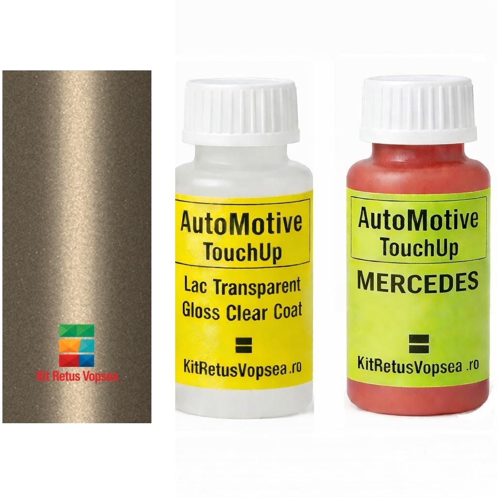 Kit corector vopsea cu pensula Mercedes EQV MB1802 (Gold Beige), MB1802, 1-802, 1802, 802
