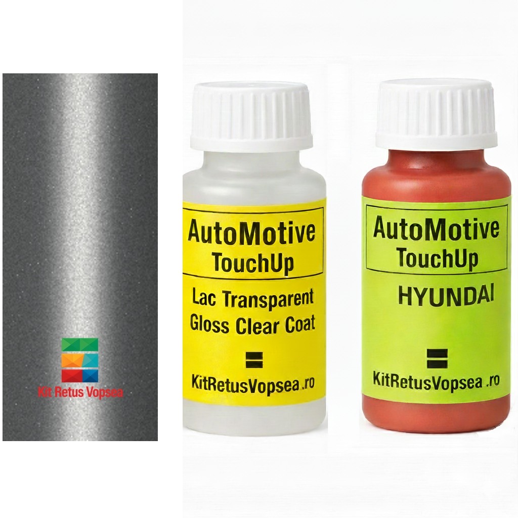 Kit corector vopsea cu pensula Hyundai Elantra N HYR2T (Shimmering Silver), HYR2T, R2T