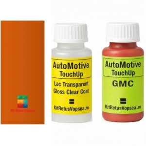 Kit corector vopsea cu pensula GMC Envoy GMC86:9W4 (Dk. Orange), GMC86:9W4, GMA86:9W4, 9W4, WA9417