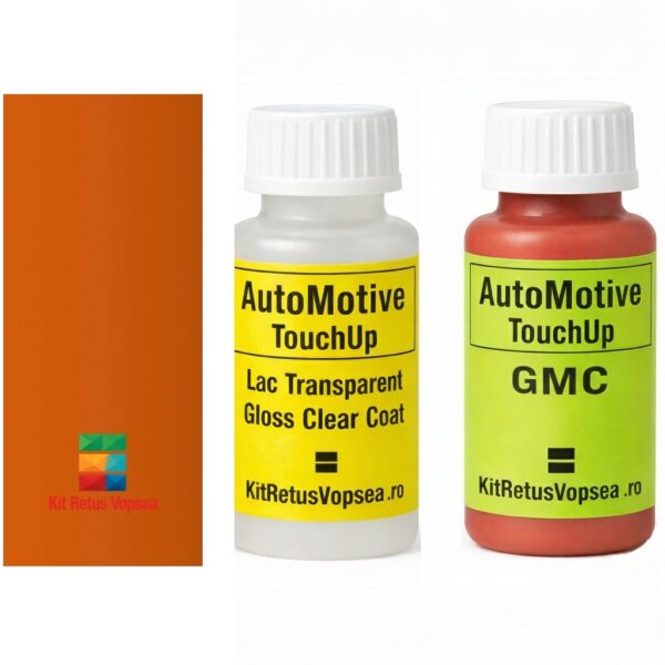 Kit corector vopsea cu pensula GMC Envoy GMC86:9W4 (Dk. Orange), GMC86:9W4, GMA86:9W4, 9W4, WA9417