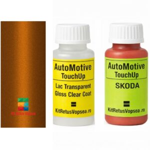 Kit corector vopsea cu pensula Skoda Enyaq SKOA2Z (Phoenix Orange), SKOA2Z, A2Z, LA2Z, 2X2X