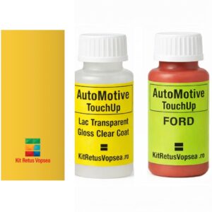 Kit corector vopsea cu pensula Ford Escort Cabriolet FRD1002 (Zinc Yellow) ,19999, FRD1002, 213, 26, AY, D, D5, D7, KZ, N, S3, U, U6, U7, UA, UA3, UA4, V, Z, XSC2742, XSC2742A, FEU1002