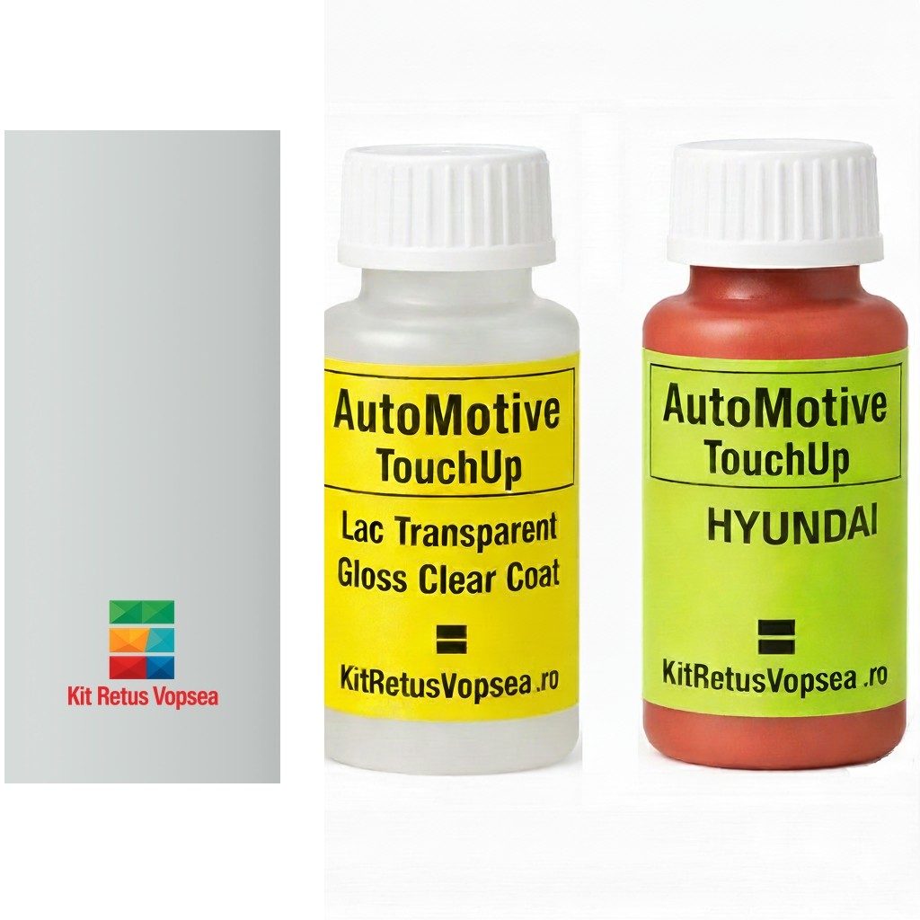 Kit corector vopsea cu pensula Hyundai Excel HY1007 (Artic White), HY1007, 340-3168