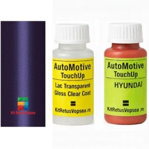 Kit corector vopsea cu pensula Hyundai Excel HY9405 (Electric Grape), HY9405