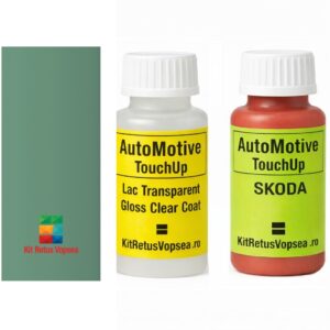 Kit corector vopsea cu pensula Skoda Fabia SKO5110 (Fantasygruen), 64978, SKO5110, 5110, 5Y5Y, F6R, LF6R, 9663, LF6P, F6P, L-F6P, L-F6R
