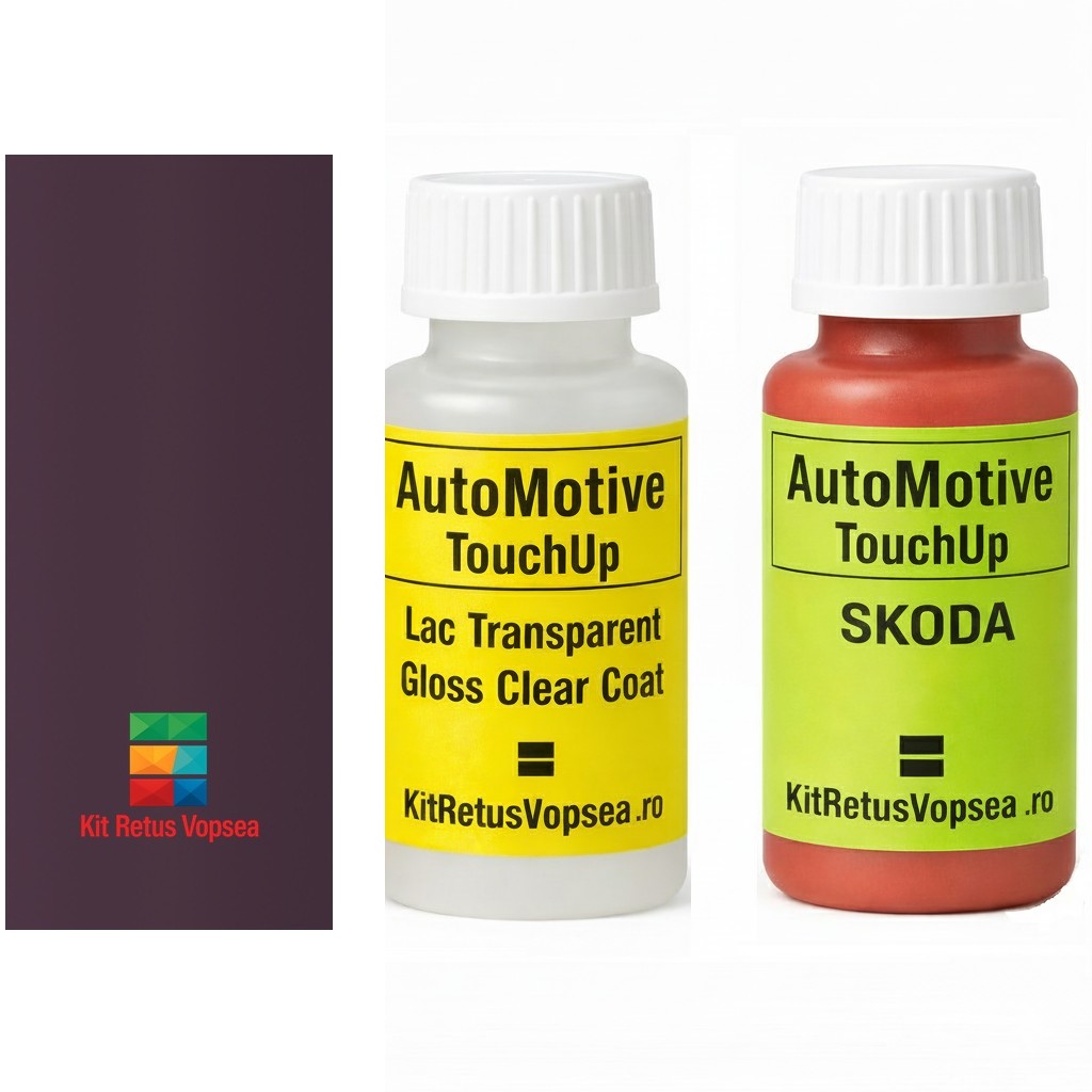 Kit corector vopsea cu pensula Skoda Favorit SKO3480 (Erica Violet), SKO3480, 3480, L348