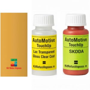 Kit corector vopsea cu pensula Skoda Felicia SKO6515 (Pastellgelb), 11324, SKO6515, 6515, L651, LF1H, Q4Q4