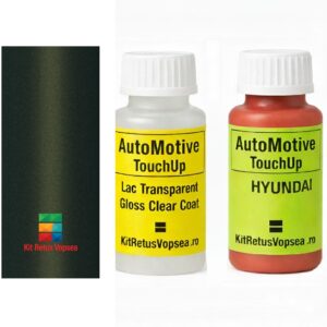 Kit corector vopsea cu pensula Hyundai Galloper HY9650 (Palm Green), HY9650, QR
