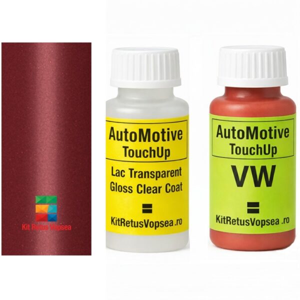 Kit corector vopsea cu pensula Volkswagen Gol VWL562M (Red), VWL562M, 562M