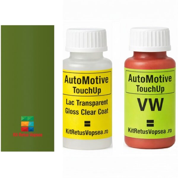 Kit corector vopsea cu pensula Volkswagen Golf VWL62A (Baligruen), 63508, 076080, VWL62A, L62A, M5