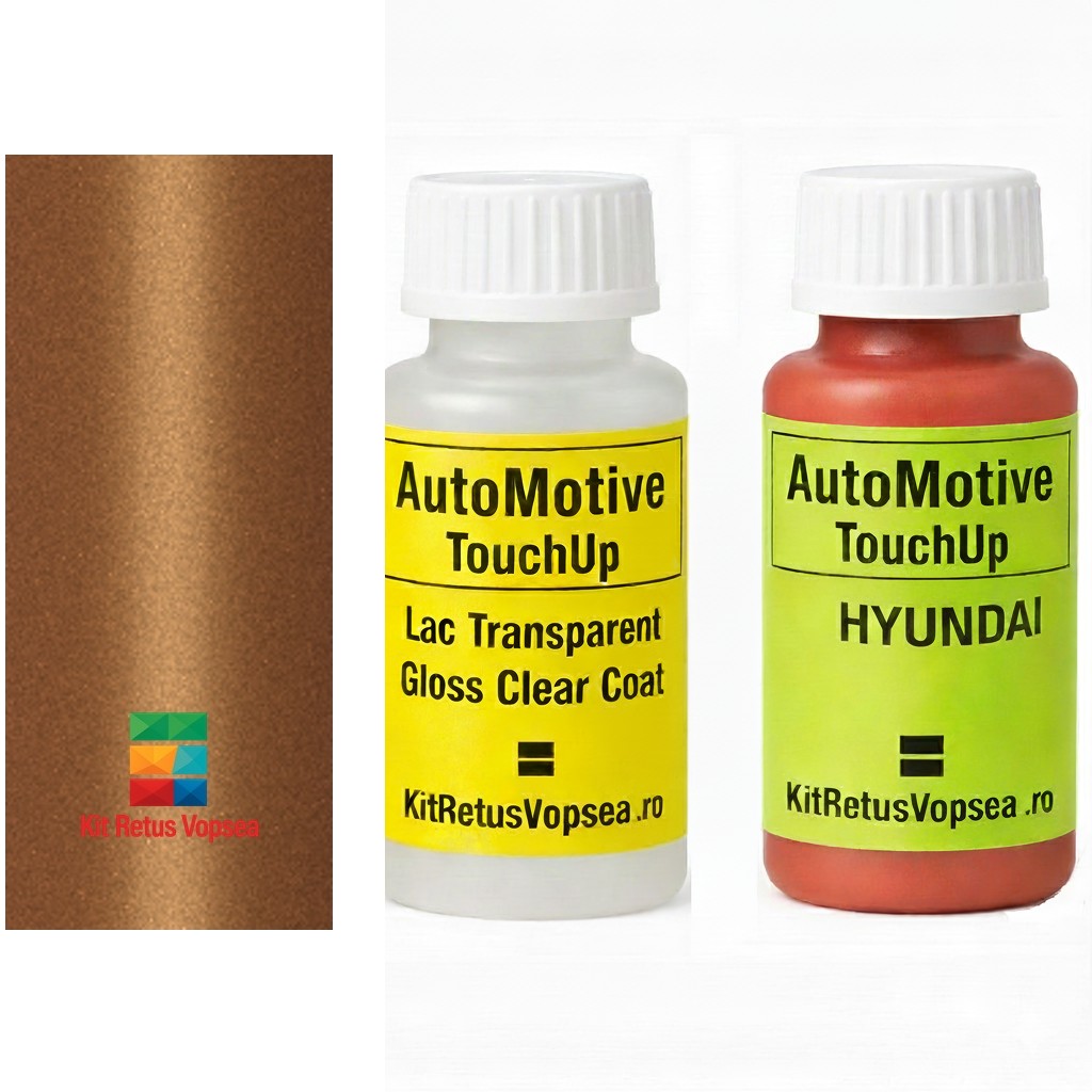Kit corector vopsea cu pensula Hyundai Grand I10 Nios HYR6A (Golden Orange), HYR6A, R6A, INDHYR6A, 551062, R4A