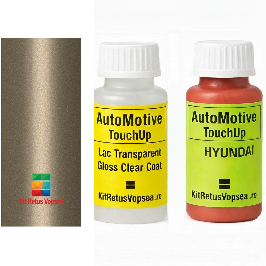 Kit corector vopsea cu pensula Hyundai Grandeur HY9702 (Light Beige), HY9702, GU