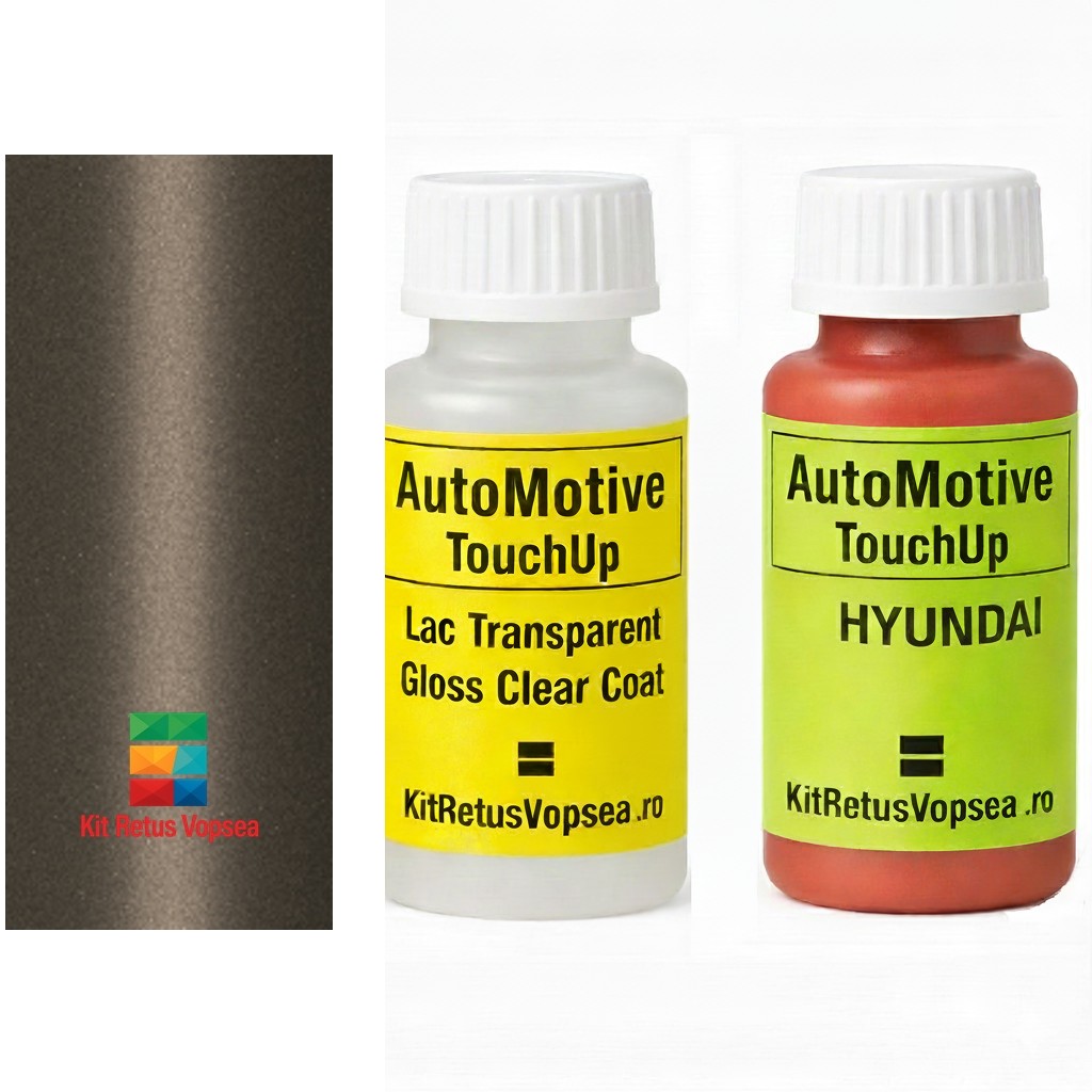 Kit corector vopsea cu pensula Hyundai Grandeur HY9703 (Low Warm Grey), HY9703, NH