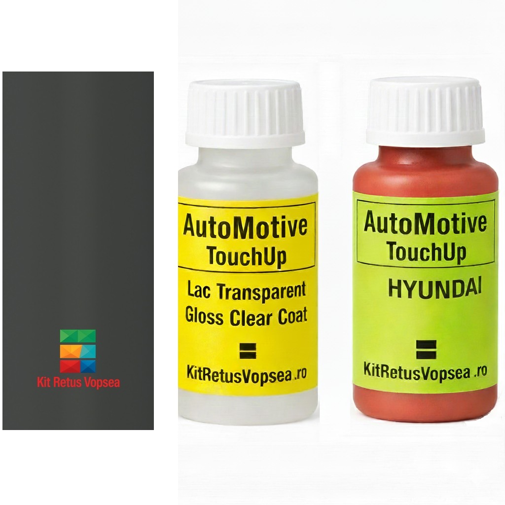 Kit corector vopsea cu pensula Hyundai H-100 HY5027 (Dark Grey), HY5027, SG