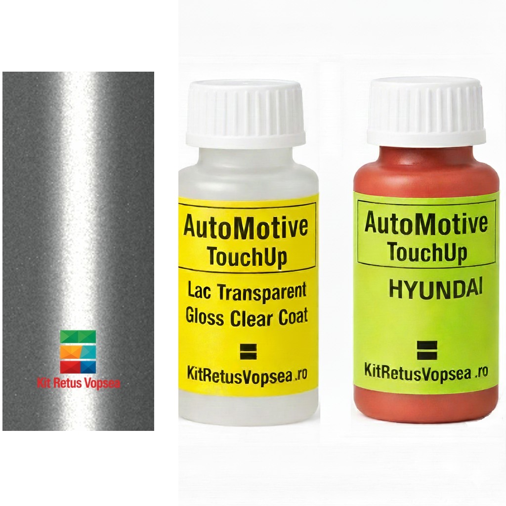 Kit corector vopsea cu pensula Hyundai H-150 HY9749 (Sleek Silver), HY9749, K1, KM, RAH, S7, Y5