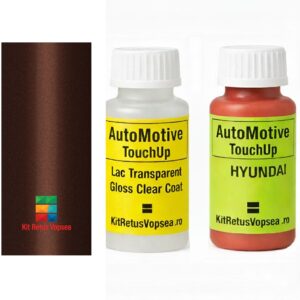 Kit corector vopsea cu pensula Hyundai HB20 HYWN8 (Marrom Clay), HYWN8, WN8