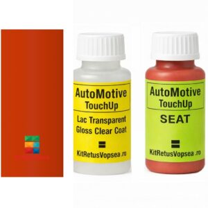 Kit corector vopsea cu pensula Seat Ibiza SEQV9 (Cupracer Orange), SEQV9, LQV9, L-QV9, NJV, QV9, LQV