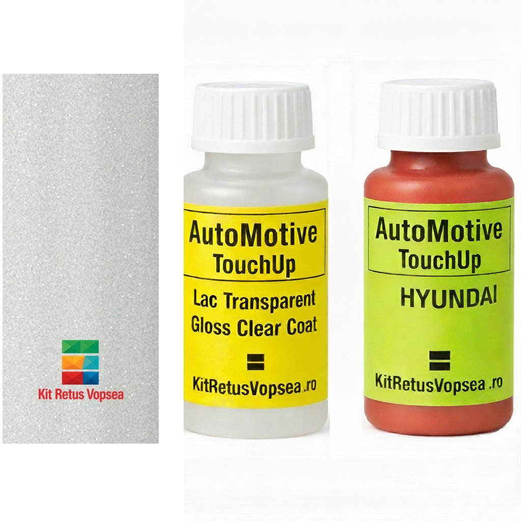 Kit corector vopsea cu pensula Hyundai Kona HYW6H (Serenity White Pearl), HYW6H, W6H